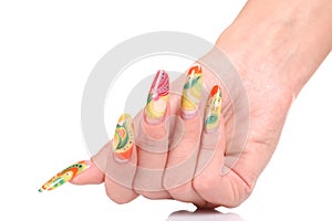 Woman manicure