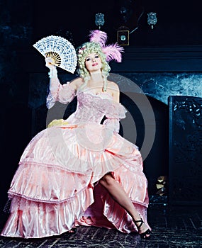 Woman in the Marie Antoinette style