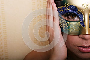 woman in mask