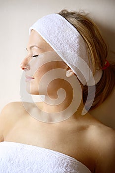 Woman on Massage Table