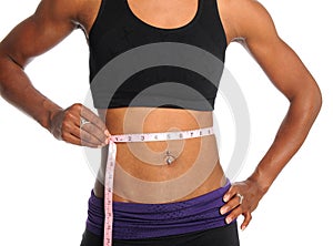 Woman Measuring Waist