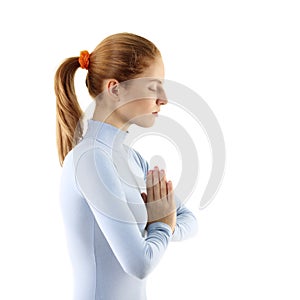 Woman meditate