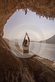 Woman meditating