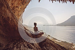 Woman meditating