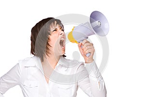 Woman With Megaphone