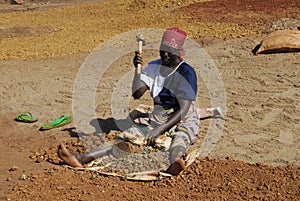 Woman miner