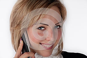 Woman with mobile phone