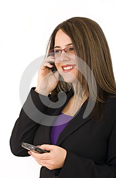 Woman with mobile phone