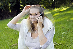 Woman with mobile phone