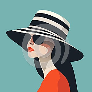Woman modern icon avatar. Woman design.