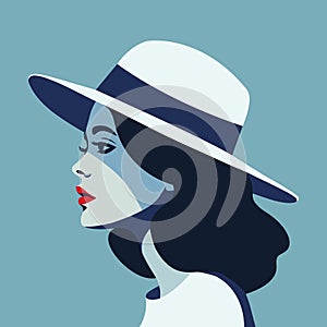 Woman modern icon avatar. Woman design.