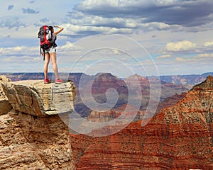 Woman mountain Hiker