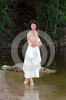 Woman near the water