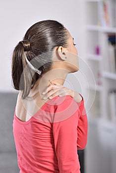 Woman neck Pain