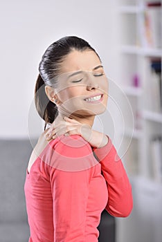 Woman neck Pain