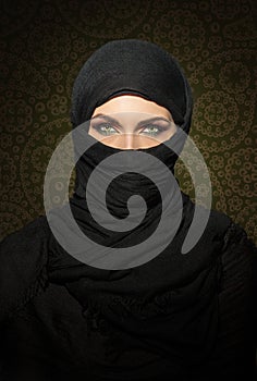 Woman in niqab