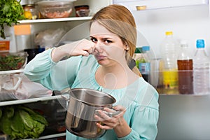 Woman noticed foul smell of food from casserole