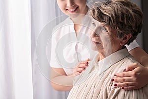 Woman in nursing home photo