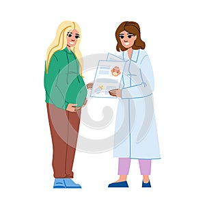 woman obstetricians maternity care vector
