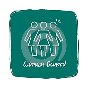 Woman-Owned Business Symbol.