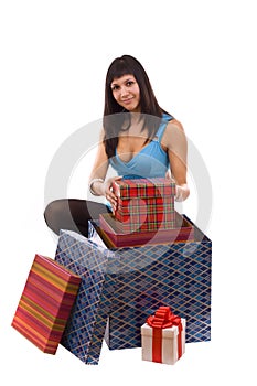 Woman packaging