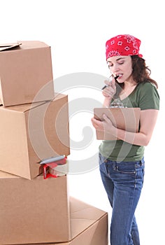 Woman Packing