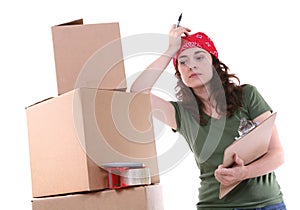 Woman Packing