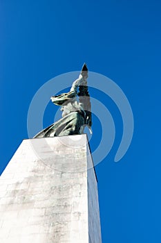 Woman with a palm branch - Statue of Liberty in Budapest, Hungary