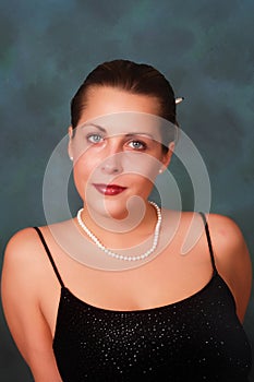 Woman in Pearls