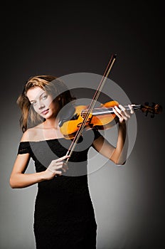 Woman performer with violin