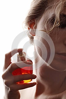 Woman and perfume