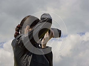 Woman photographer