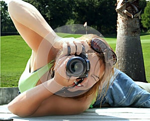 Woman photographer