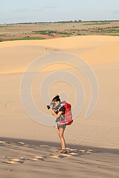 Woman photographer