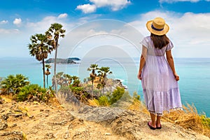 Woman at Phromthep Cape at Phuket