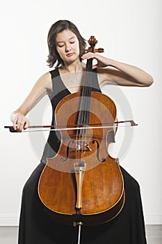 Woman Playing Cello