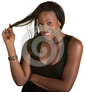 Woman Playing with Hair photo
