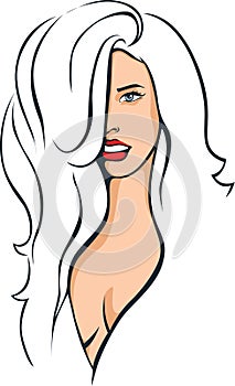 Woman - Pop Art Illustration - vector