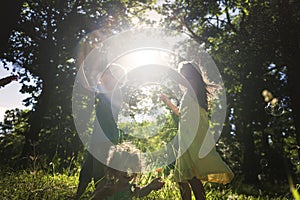 Woman Portrait Relax Nature Outdoor Pretty Concept