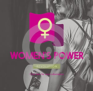 Woman Power Feminist Equal Rights Concept