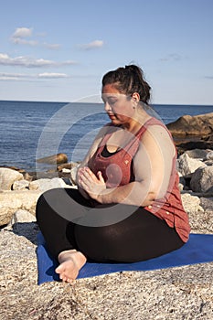 Woman in prayer or meditation