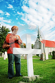 Woman praying