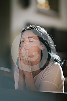 Woman praying