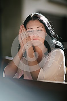 Woman praying