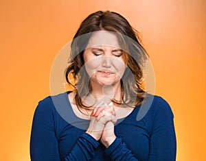 Woman praying