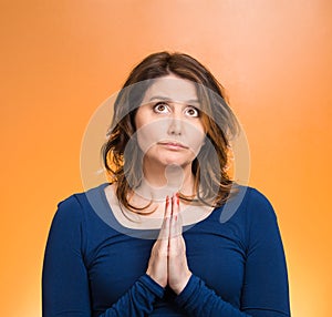 Woman praying