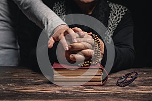 Woman praying god