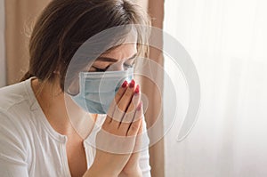 Woman praying to God