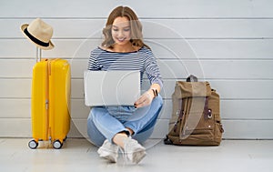 Woman preparing for the journey