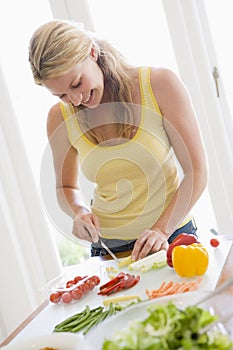 Woman Preparing meal,mealtime